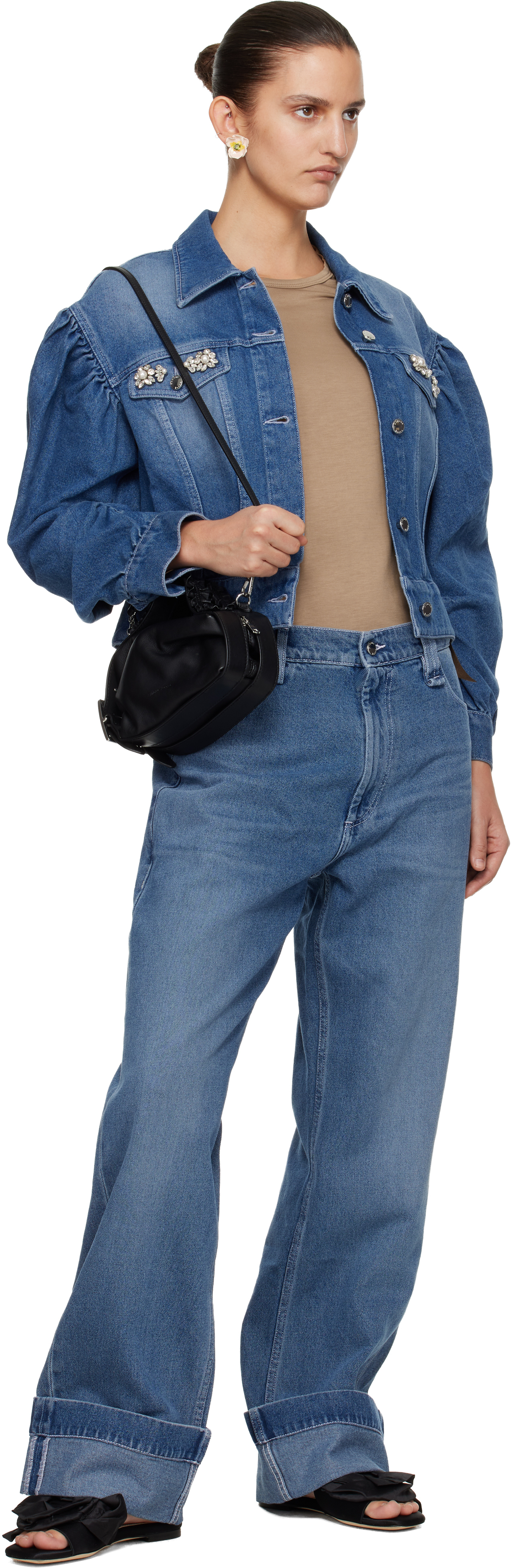 Blue Straight Leg Jeans