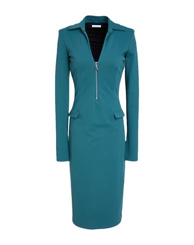 Woman Midi dress Deep teal Size 6 Viscose, Polyamide, Elastane