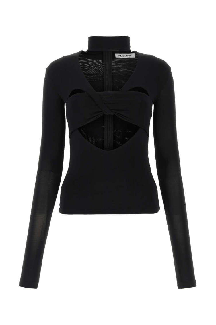 Cut-out top - Black