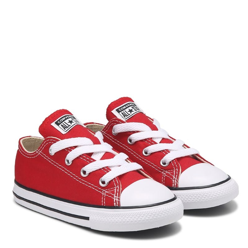Kids' Chuck Taylor All Star Low Top Sneaker Baby/Toddler Shoes (Red)
