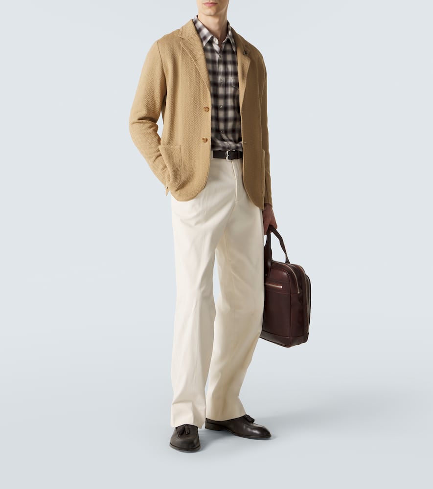 Cotton-blend blazer
