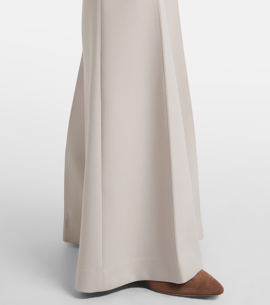 Rhein high-rise wool wide-leg pants