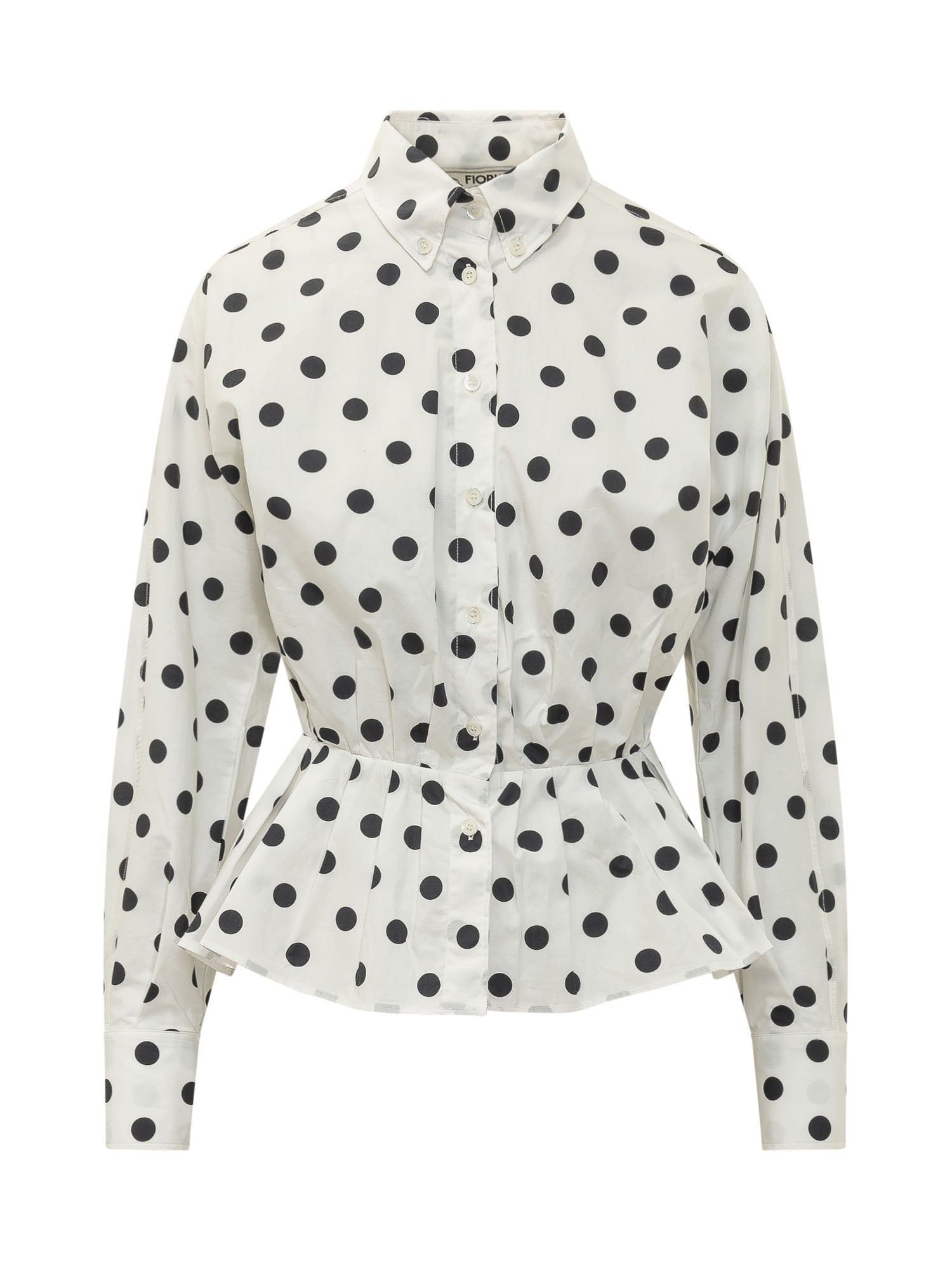 Classic Polka Dot Neck Shirt