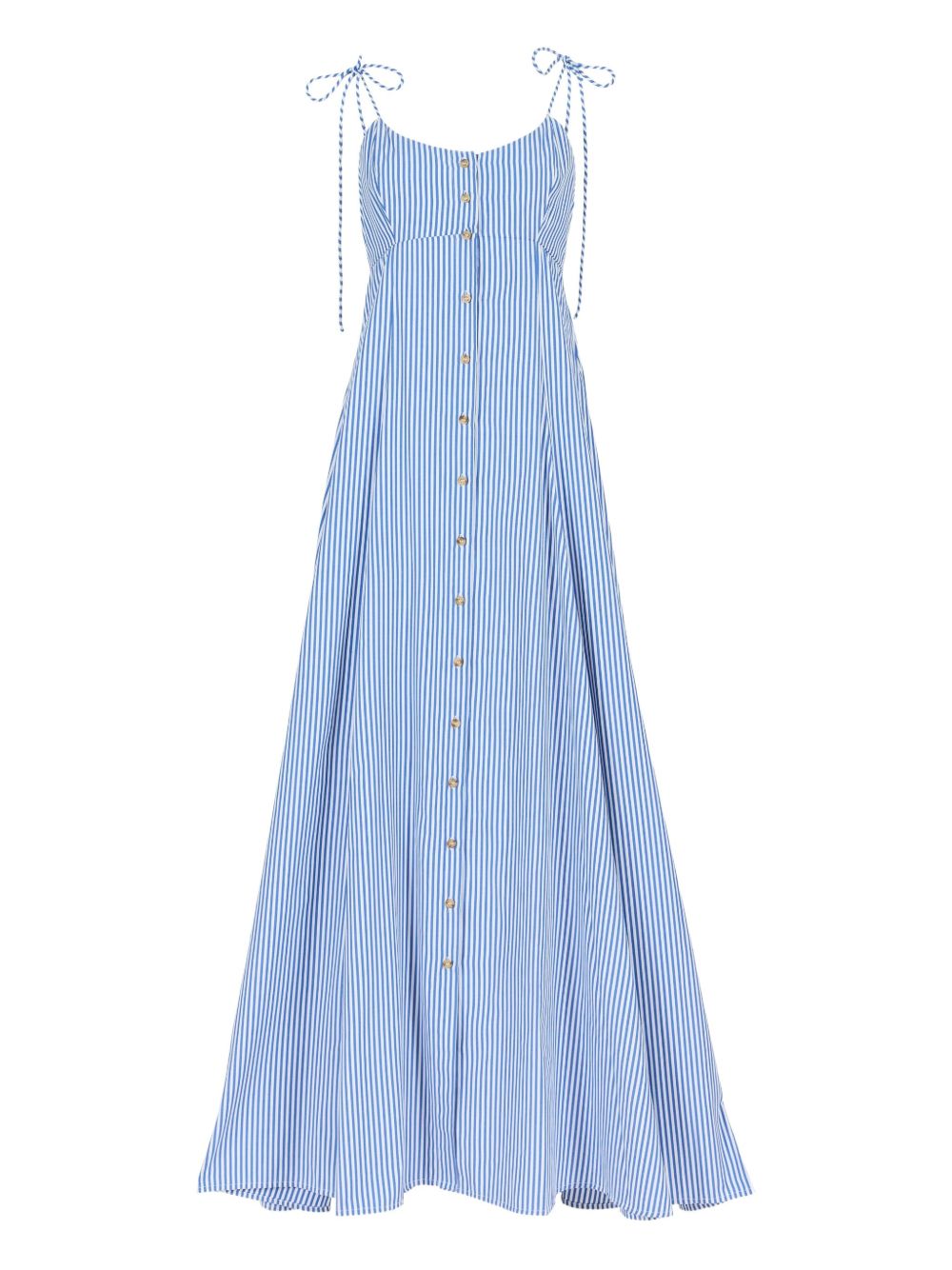 Striped midi dress - Blue