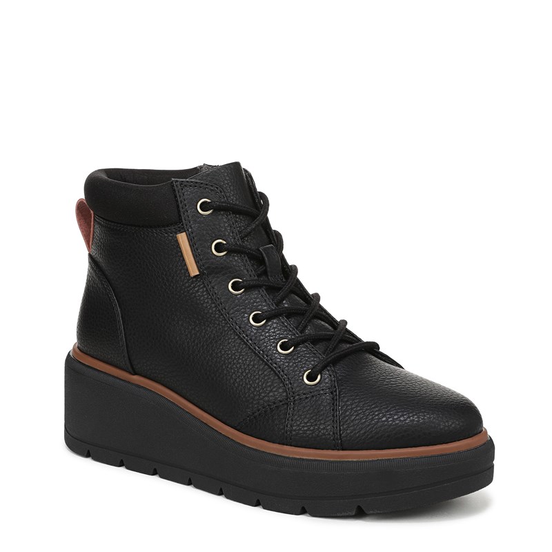 Women's Nice Day Max Alpine Ankle Boots (Black Faux Leather)