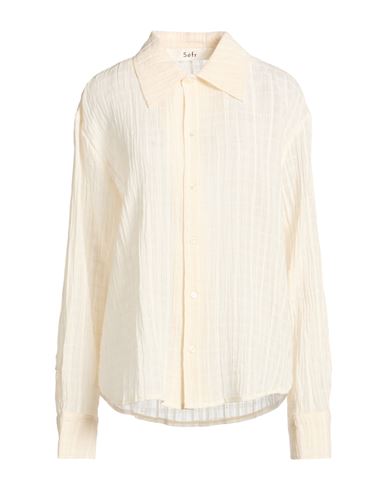 Séfr Woman Shirt Ivory Size L Cotton