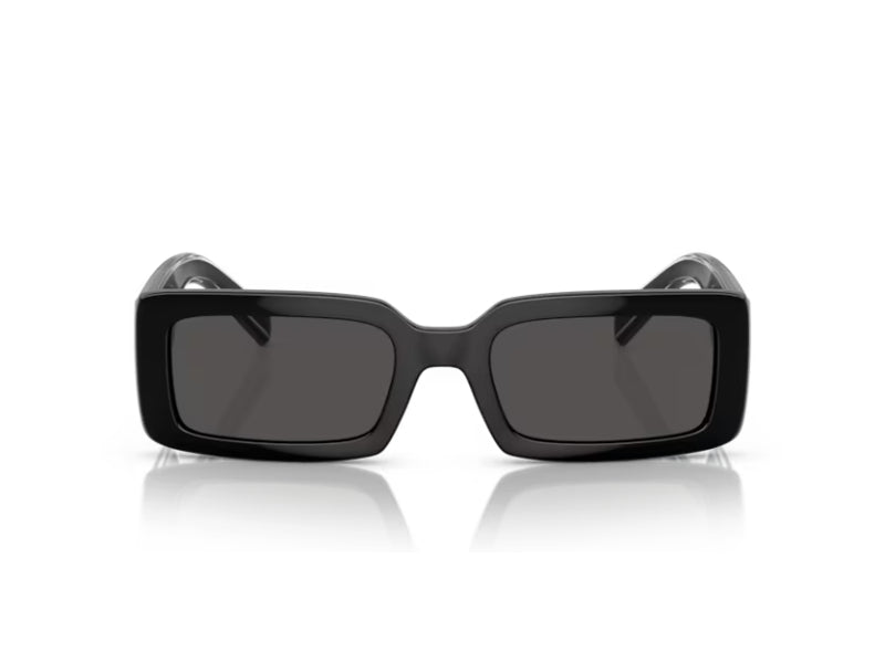 Dolce & Gabbana Woman Dolce & Gabbana DG6187 501/87 Sunglasses Injected Black Grey Squared Norma