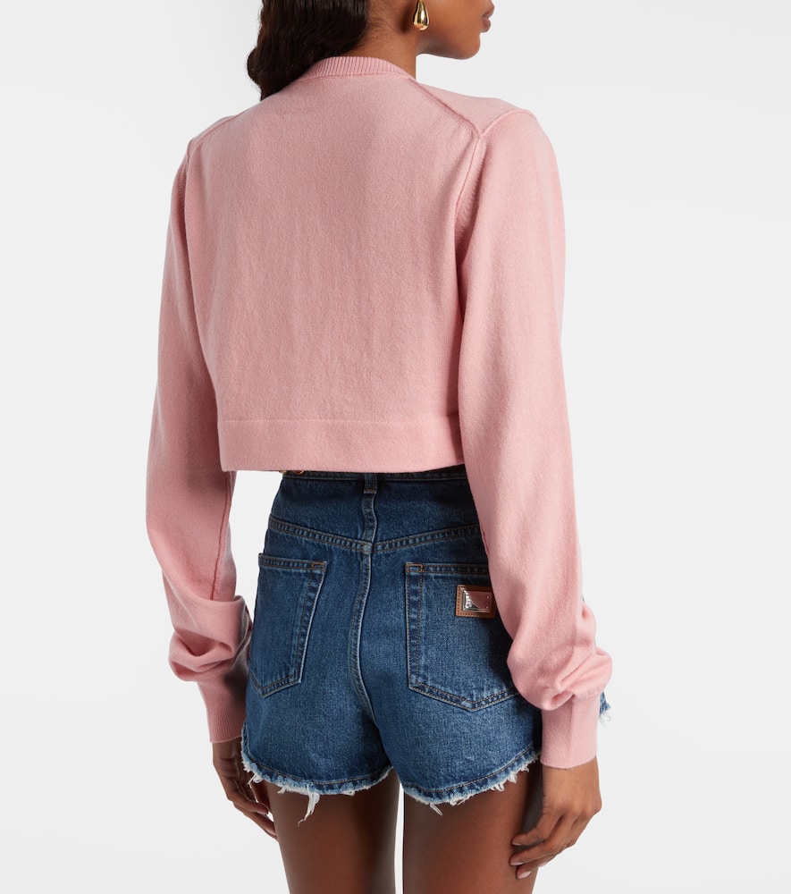 Embellished cashmere-blend cardigan