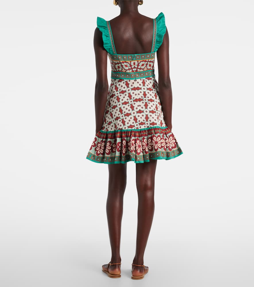 Mini Gingerbread printed minidress