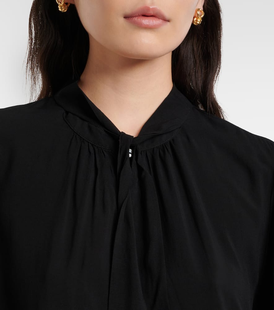 Gabrielle draped rayon challis blouse