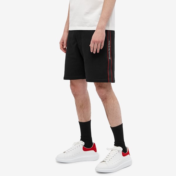 Logo tape track pants