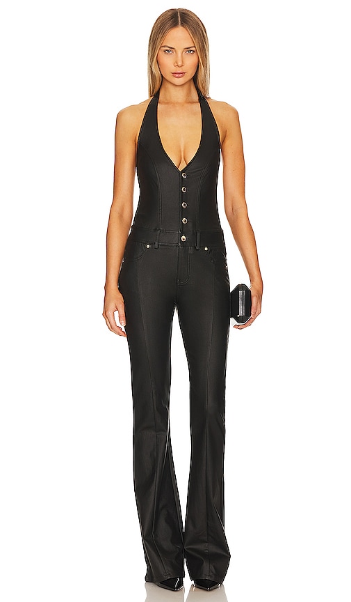 Retrofete Cynthia Jumpsuit in Black. -  XL/1X also in L, M