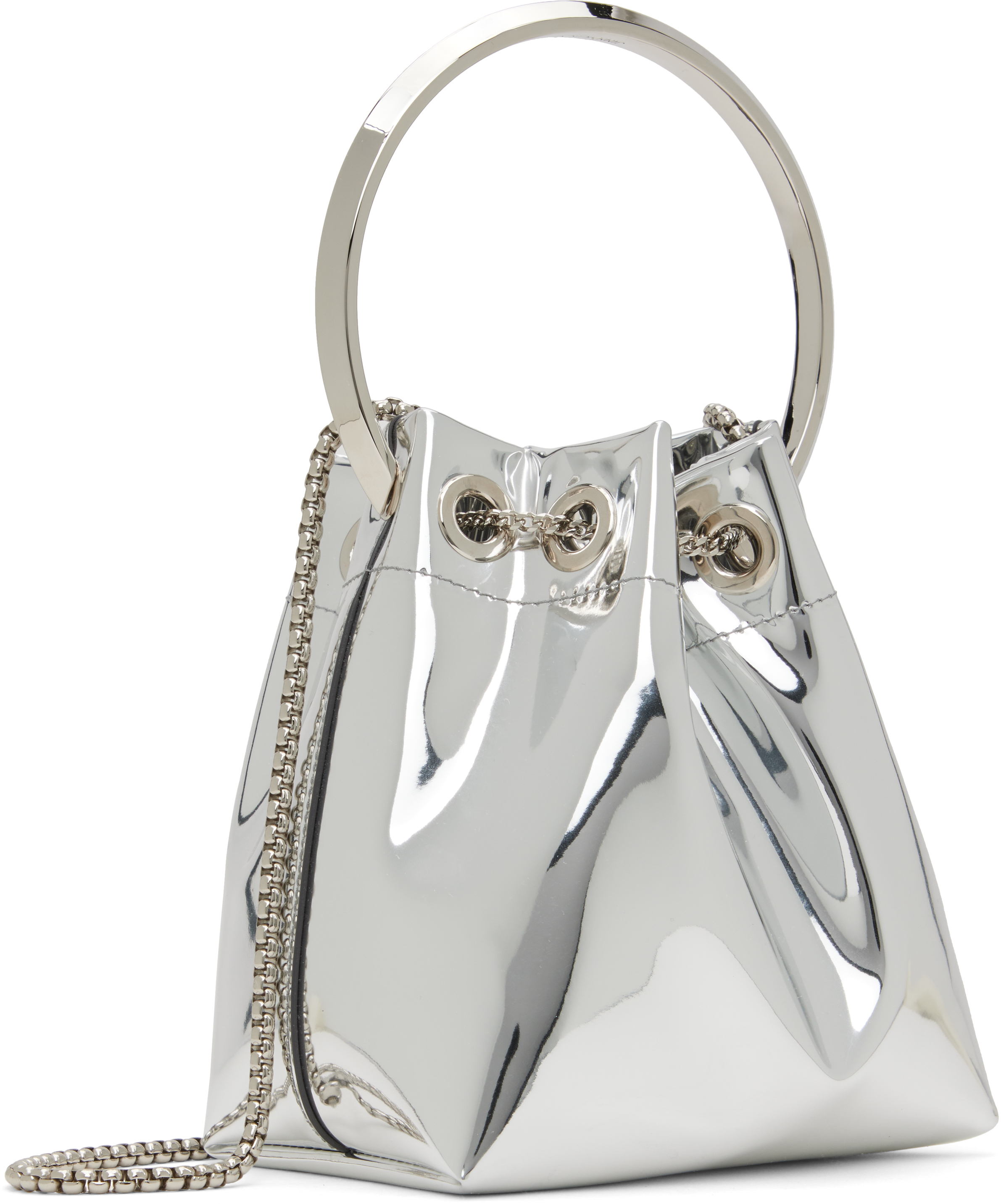 Jimmy Choo Silver Bon Bon Bag