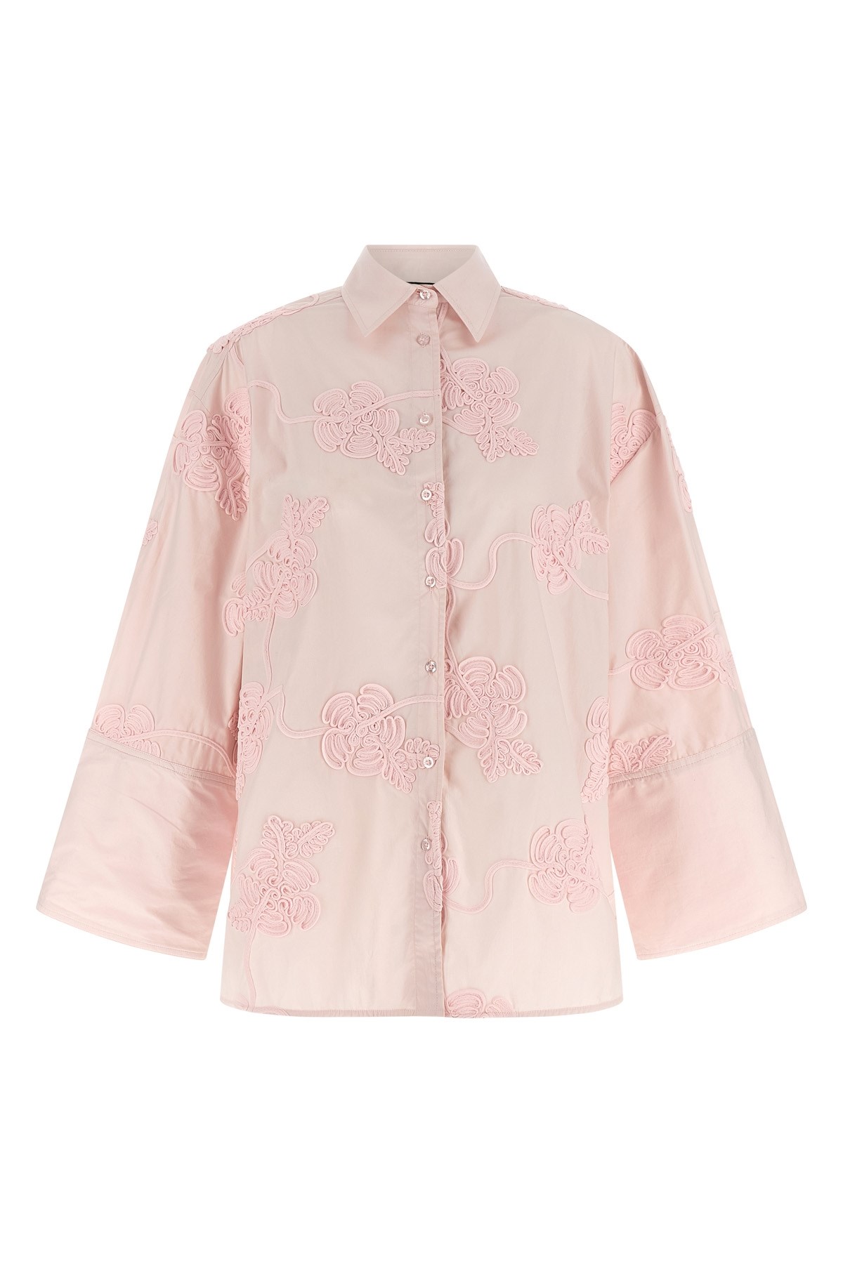 Floral Embroidery Shirt