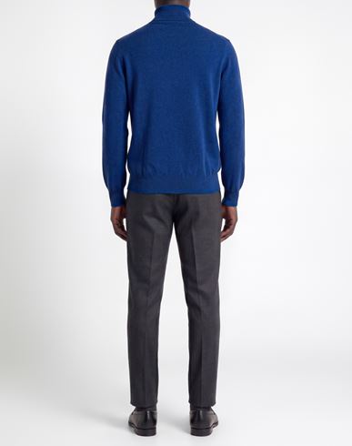 Man Turtleneck Bright blue Size 36 Cashmere