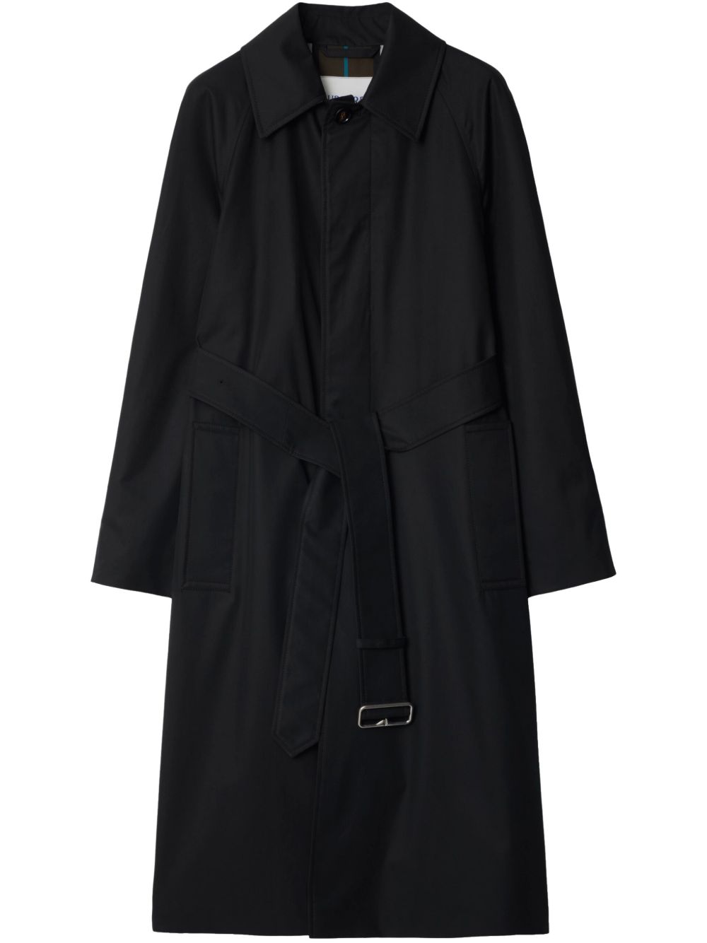 Long gabardine coat - Black