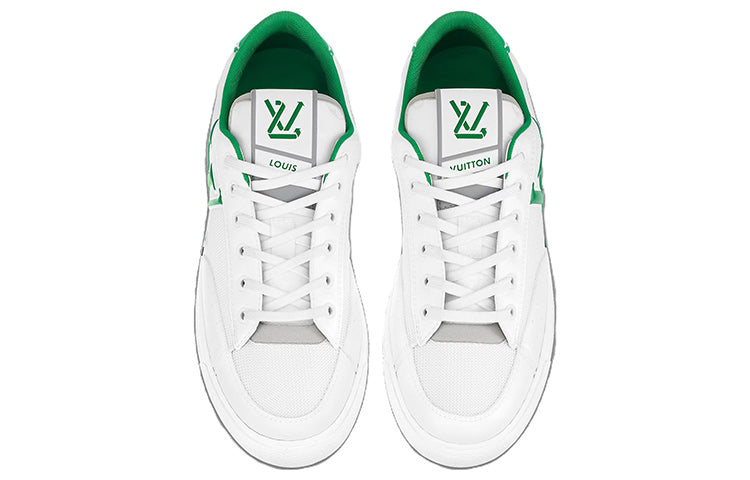 Charlie Sneakers 'White with Two Toned Green'