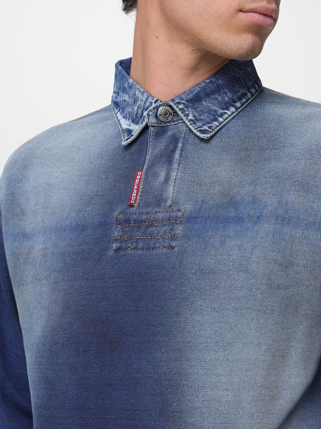 Polo Shirt Men color Blue