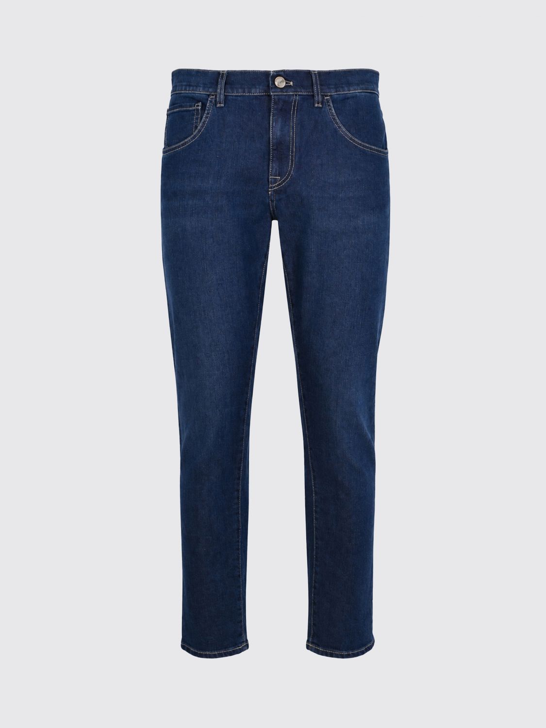Pants Men color Denim
