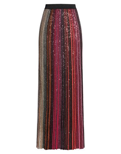 Woman Maxi skirt Garnet Size 4 Viscose, Polyamide, Metallic fiber, Polyester, Elastane