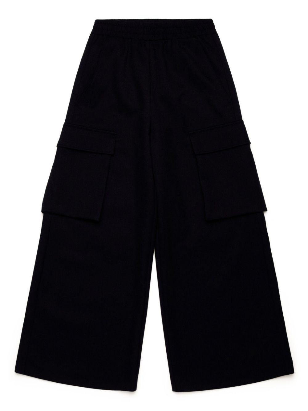 Wide-leg cargo pants - Black