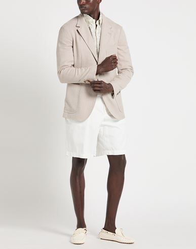 Man Blazer Beige Size 42 Wool