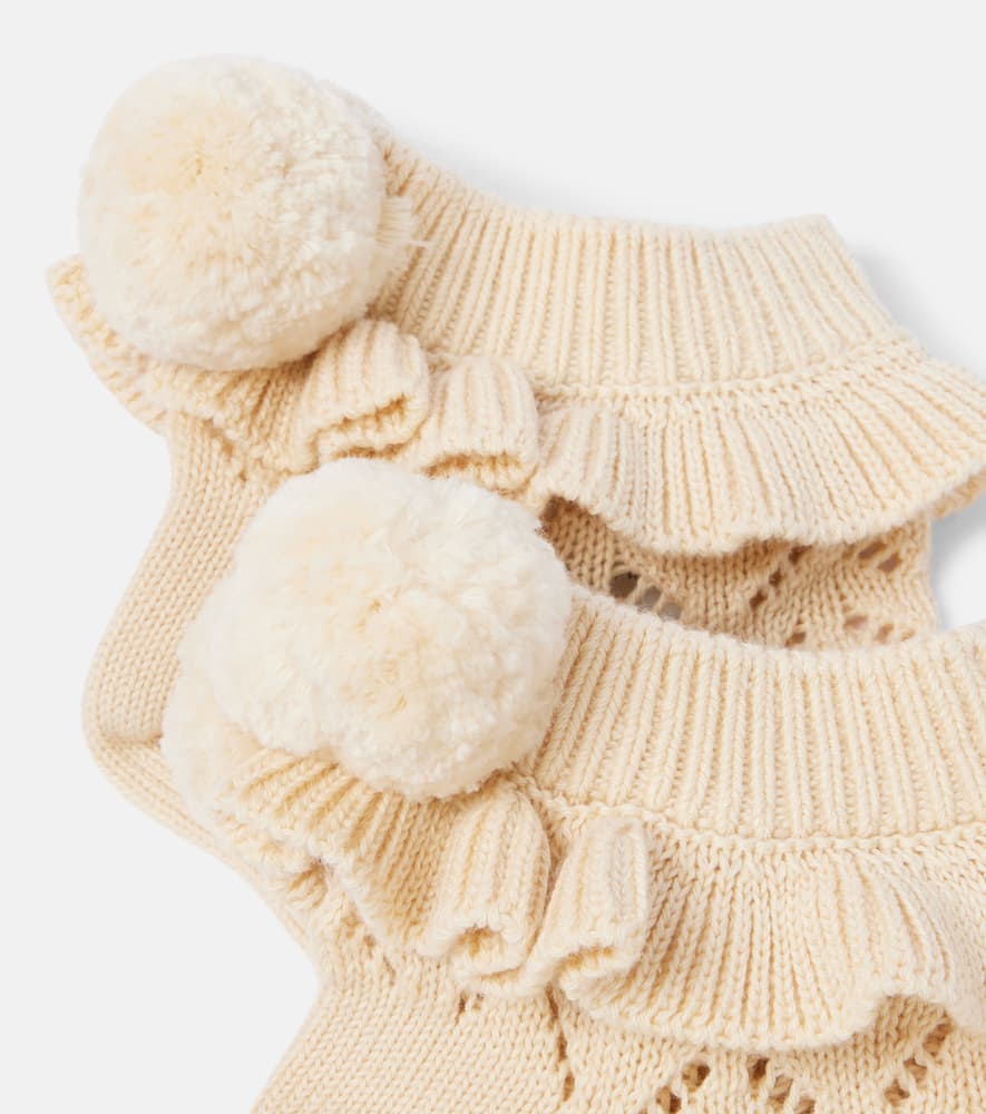 Pompom cotton socks