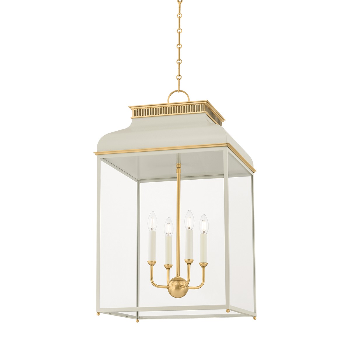Aged Brass Lantern from the Houghton Collection