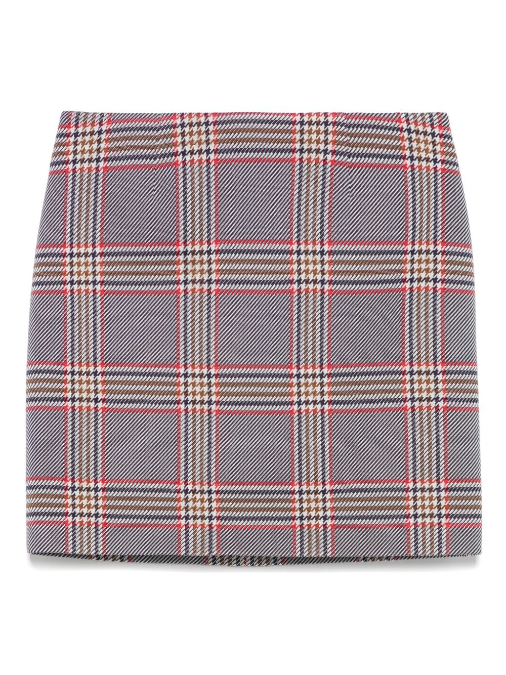 A.M.G. checked mini skirt - Blue