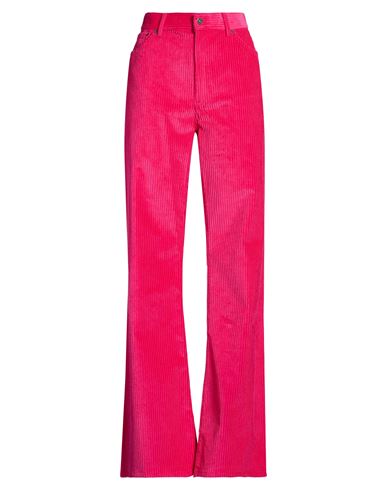 Woman Pants Fuchsia Size 31 Cotton, Elastane