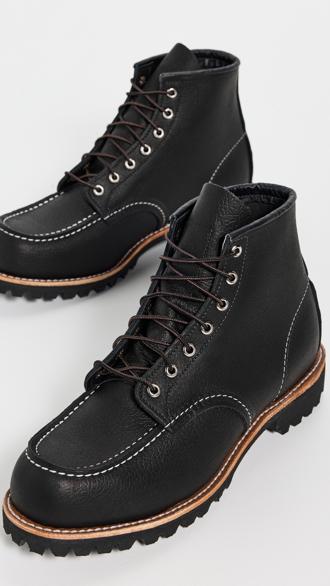 Roughneck Oil Slick Leather Boots Black Oil Slick