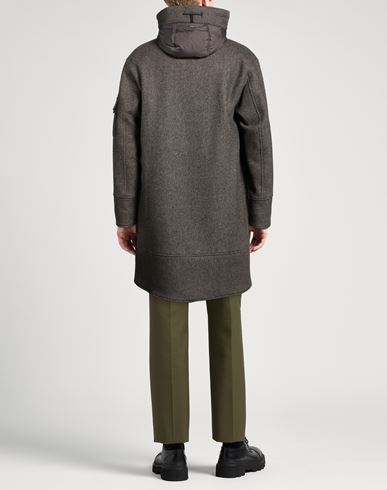 Man Coat Grey Size 36 Recycled wool, Polyamide