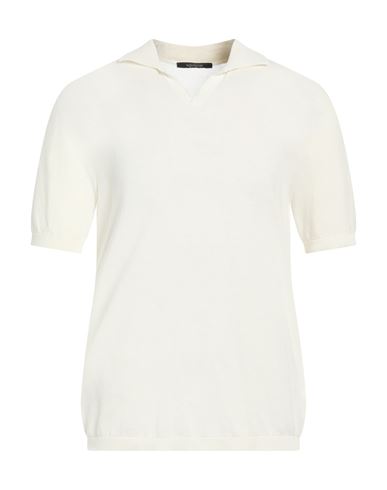 Beyond Time Man Polo shirt Ivory Size 40 Cotton