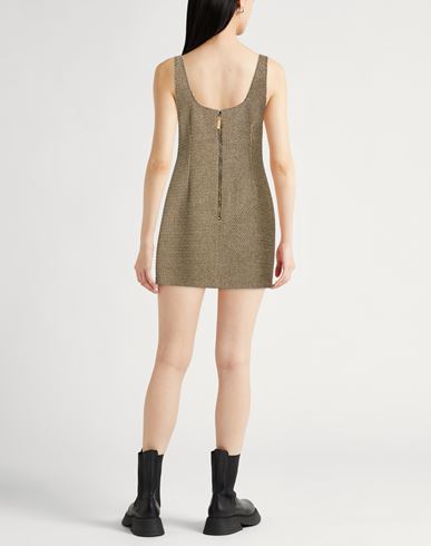 Woman Mini dress Gold Size 10 Polyester, Polyimide, Polyamide, Viscose, Cotton