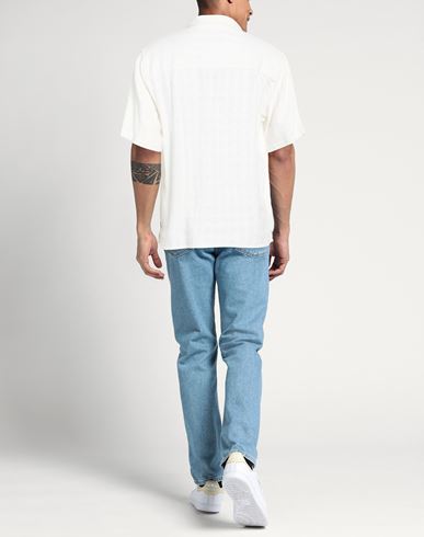 Man Shirt White Size L Cotton