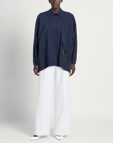 Woman Shirt Navy Size M Rayon, Nylon, Elastane