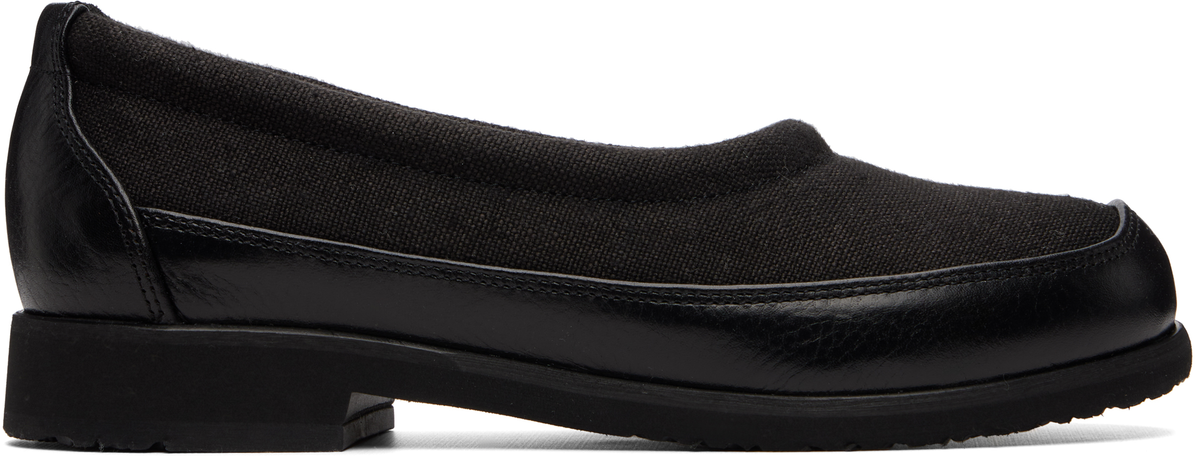 Black Bohemian Slipper Flats