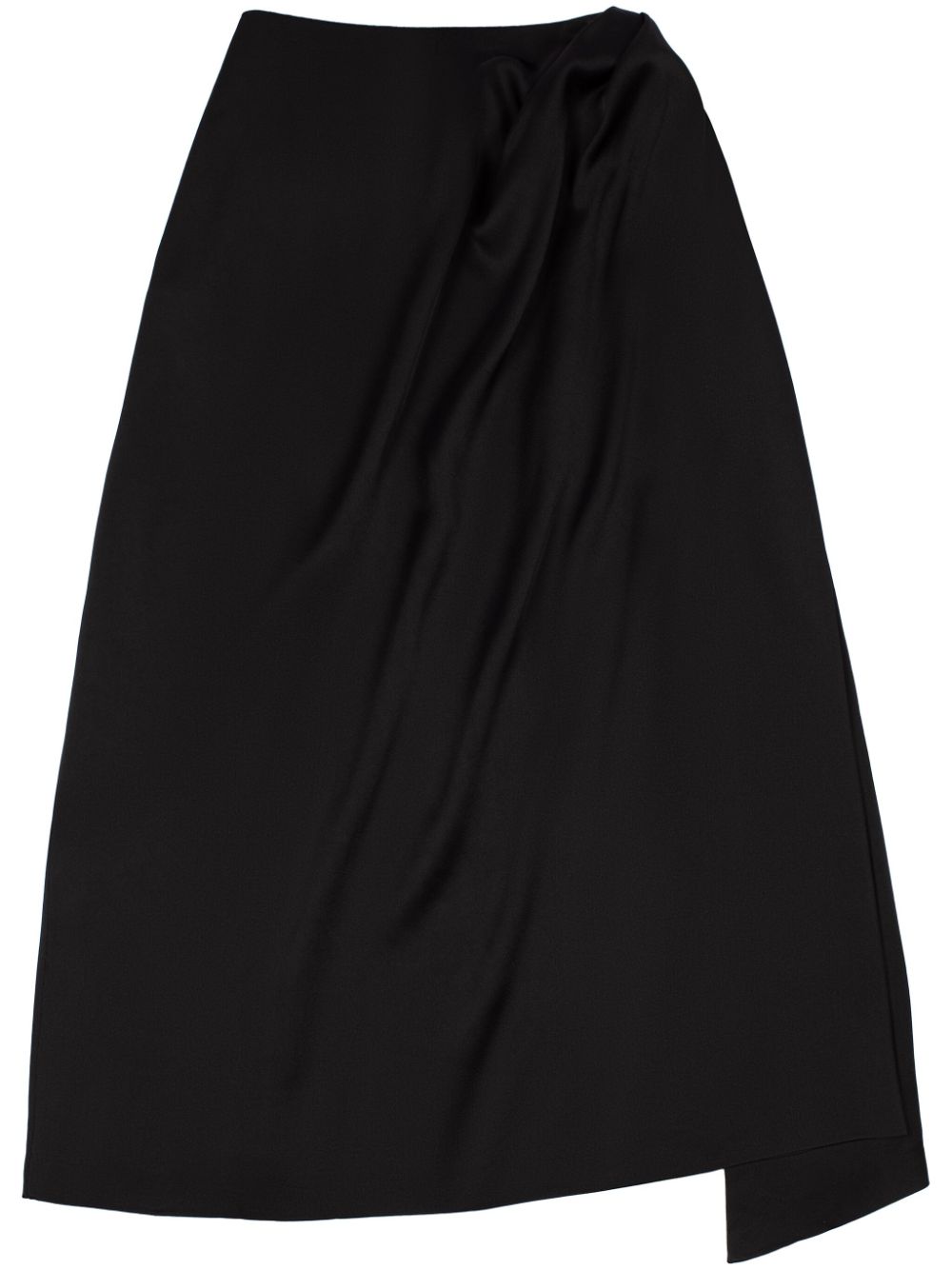 Alondra wrap midi skirt - Black