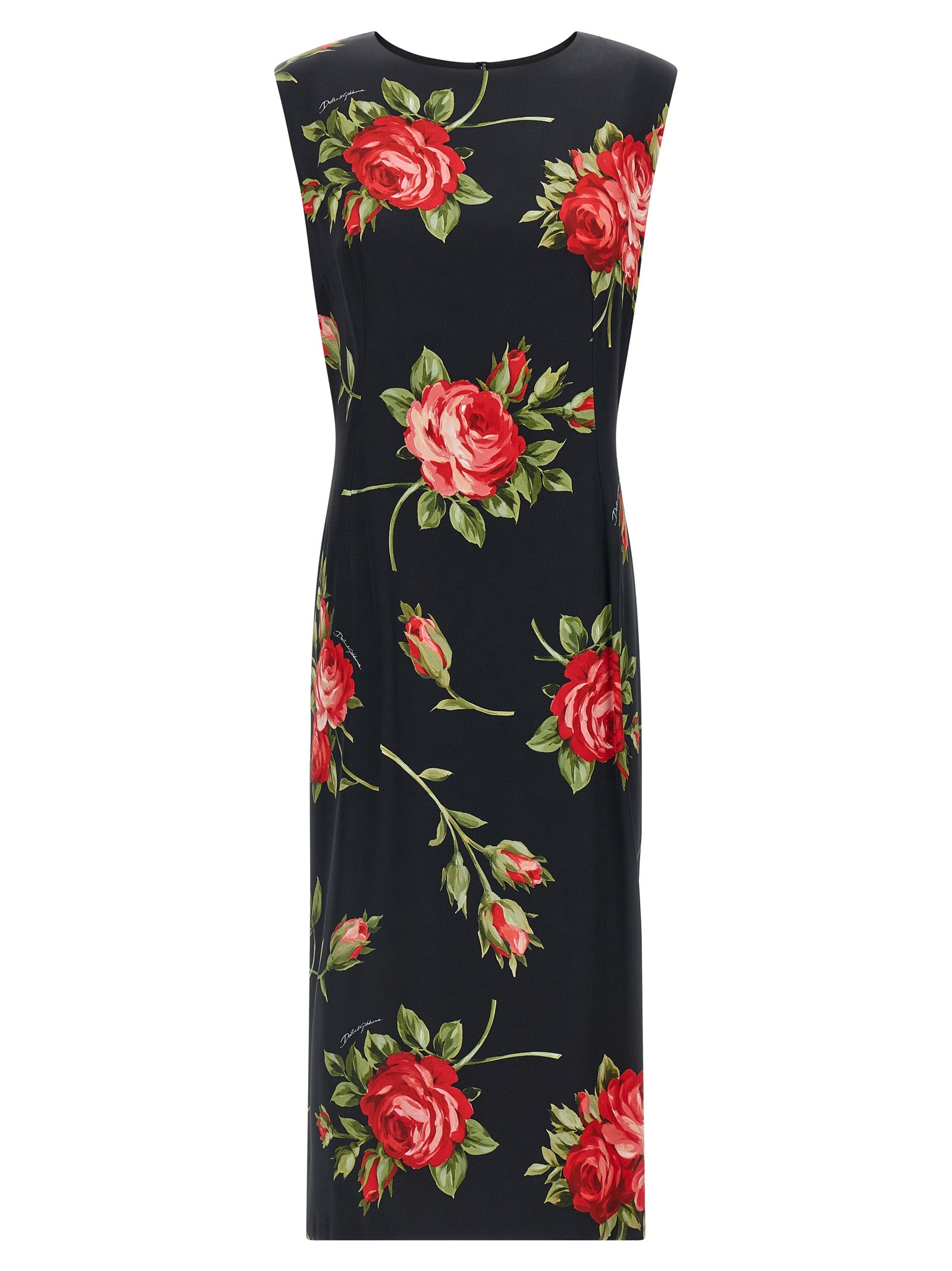 Bouquet Rose Dress — Black
