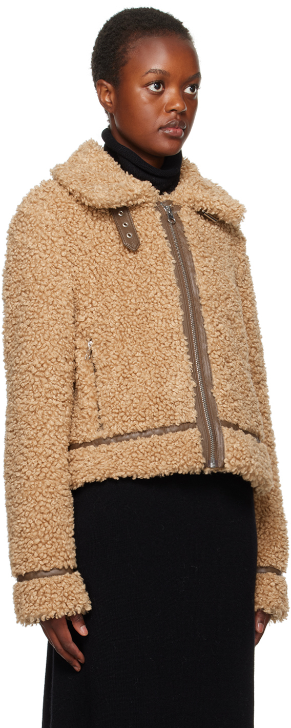 Stand Studio Brown Audrey Faux-Shearling Jacket
