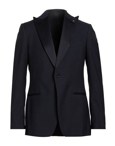 Man Blazer Midnight blue Size 38 Wool, Silk