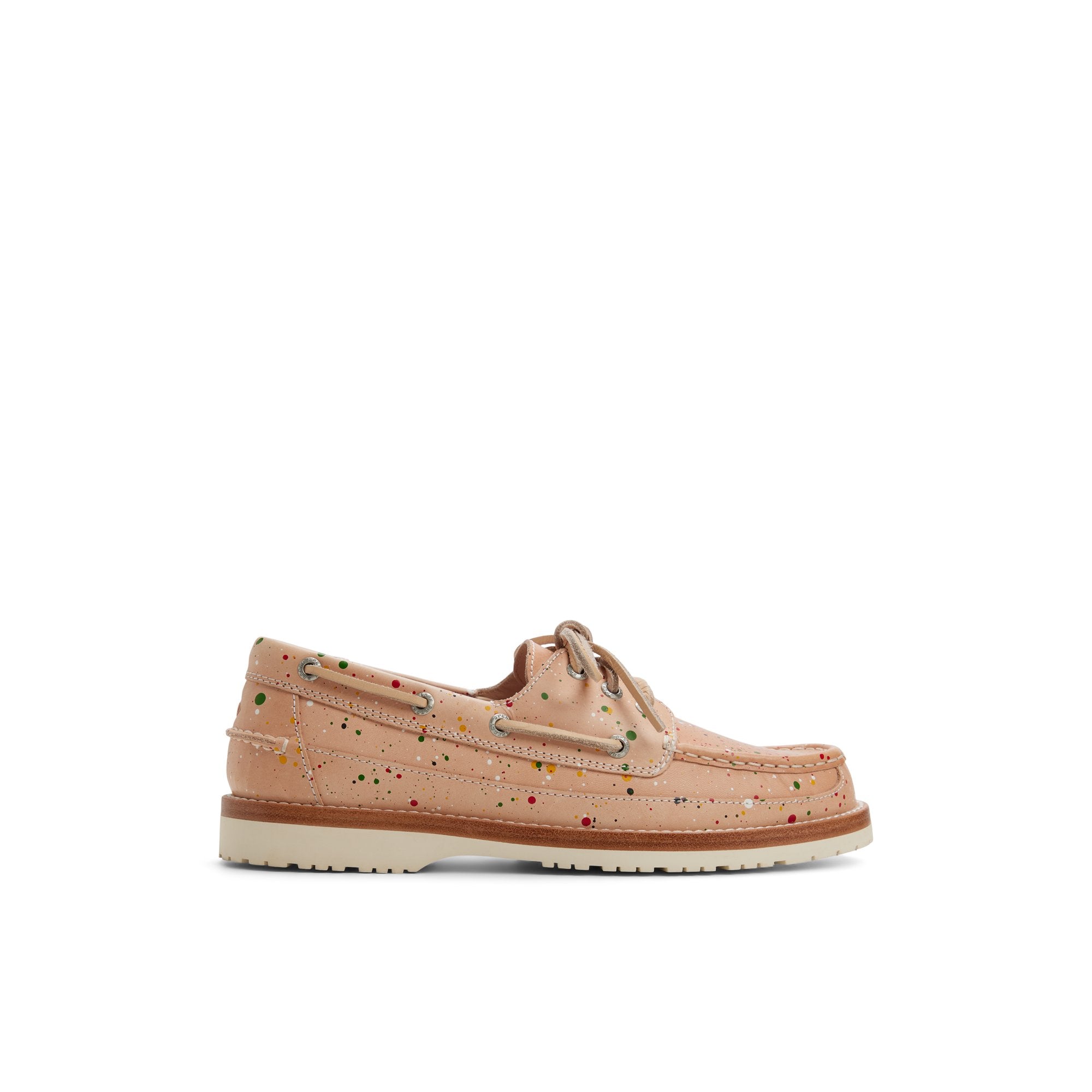 Men's Sperry x Mifland 3-Eye Mini Lug Boat Shoes – Studio Splatter – Size 8