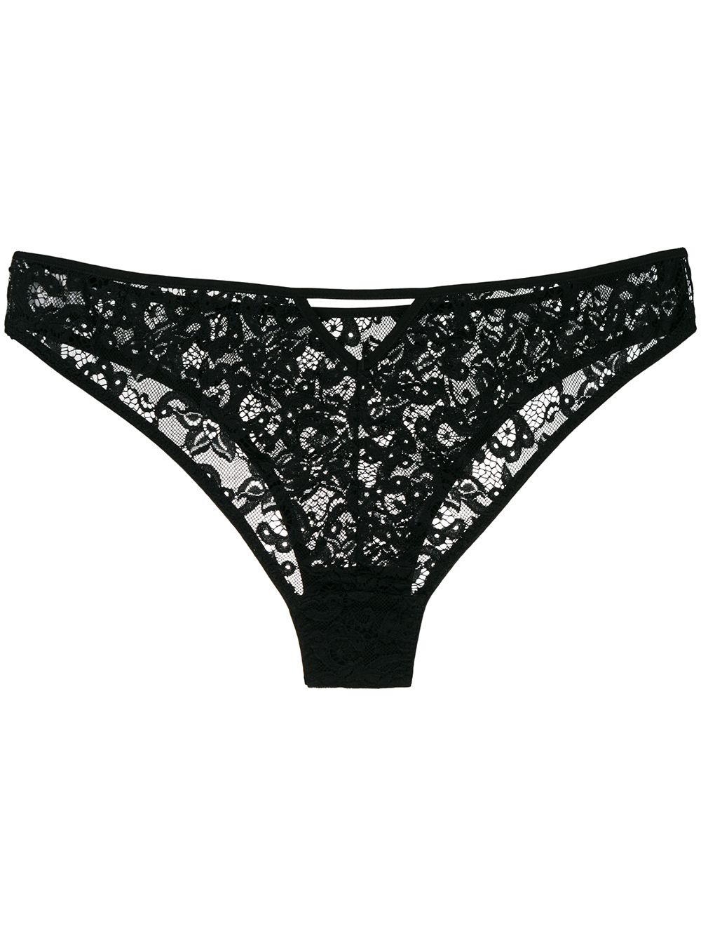 Emilia lace briefs - Black