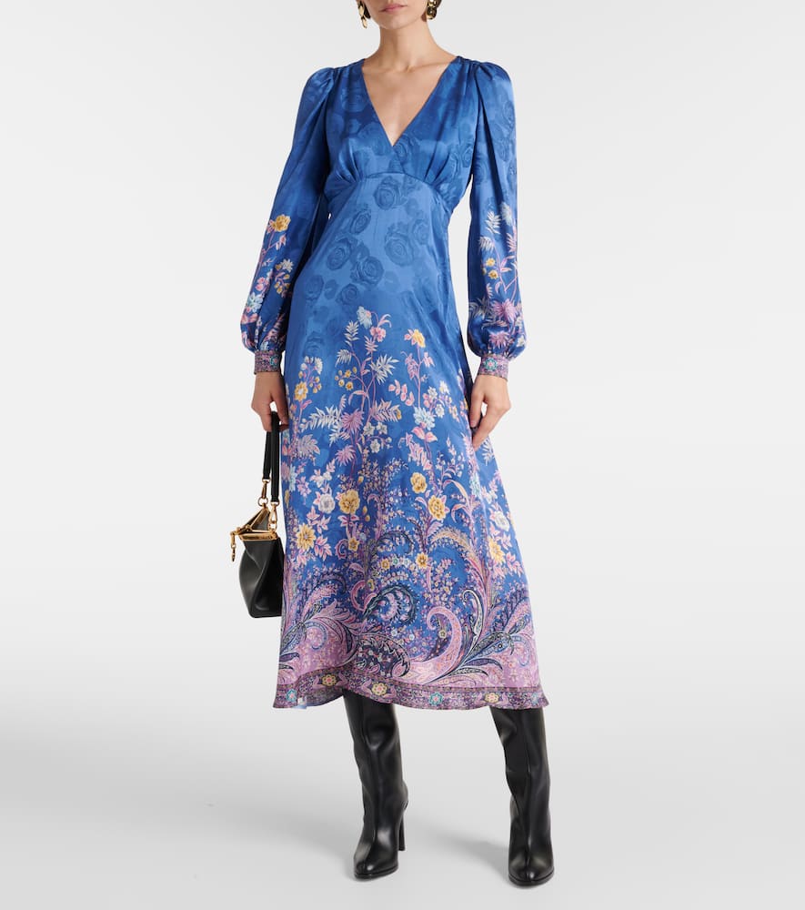 Paisley midi dress