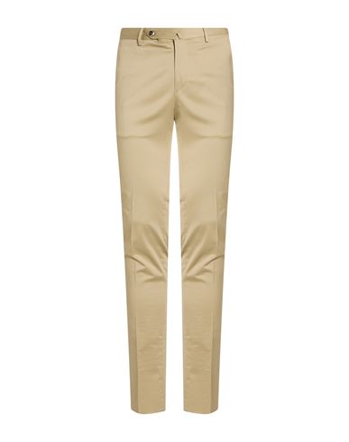 Man Pants Beige Size 40 Cotton, Elastane