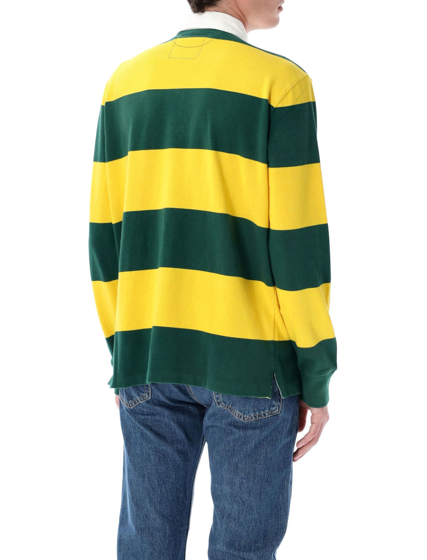 Yellow Green Stripes Polo Shirt