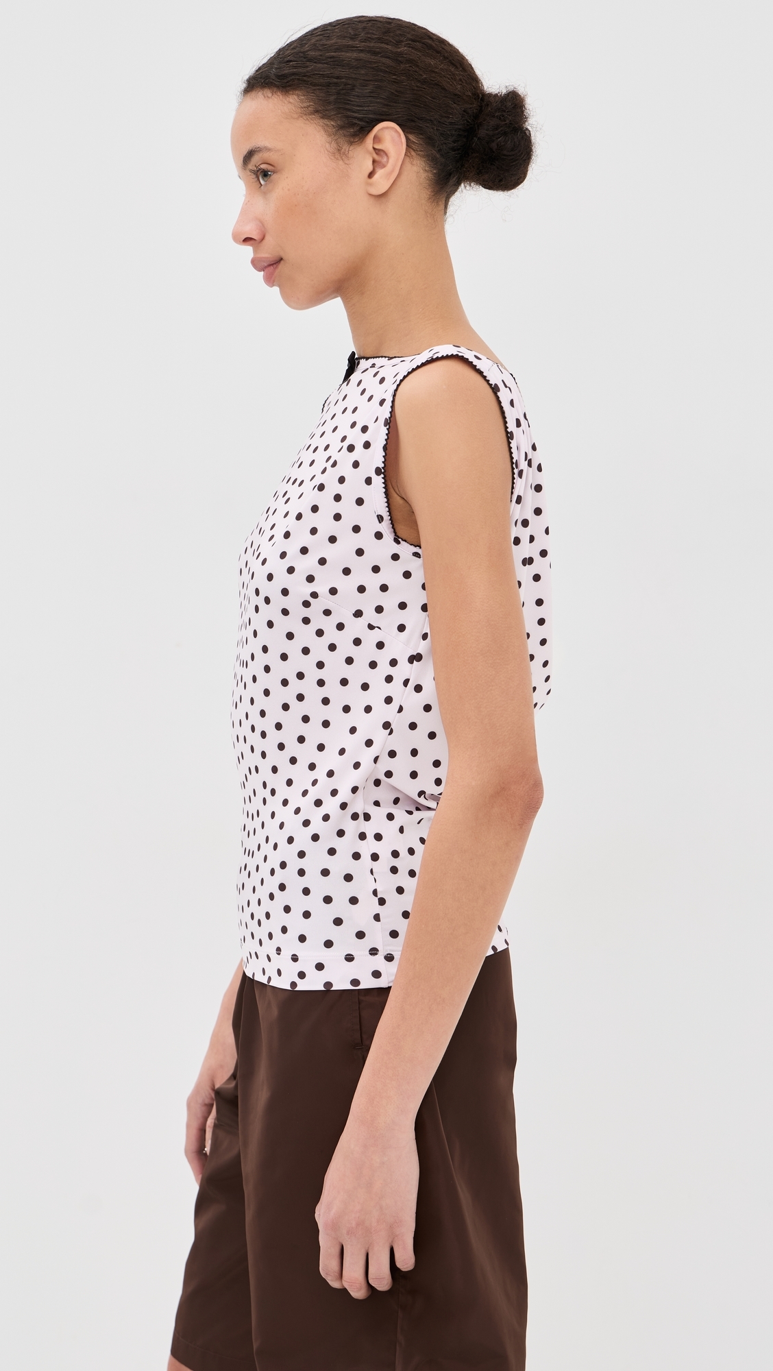 Alexa Top Pink/Brown Dots