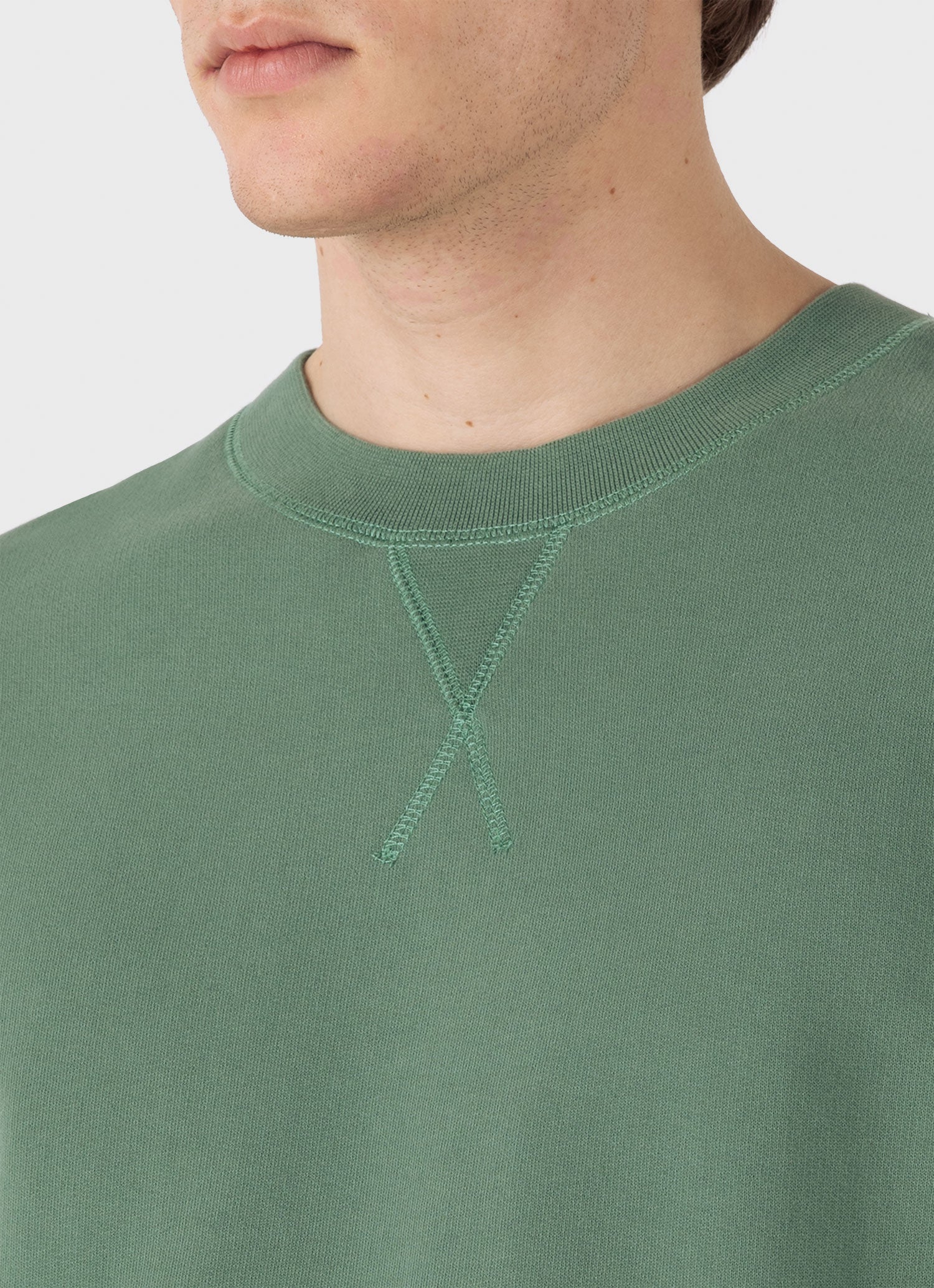 Men's Loopback Sweatshirt in Thyme L