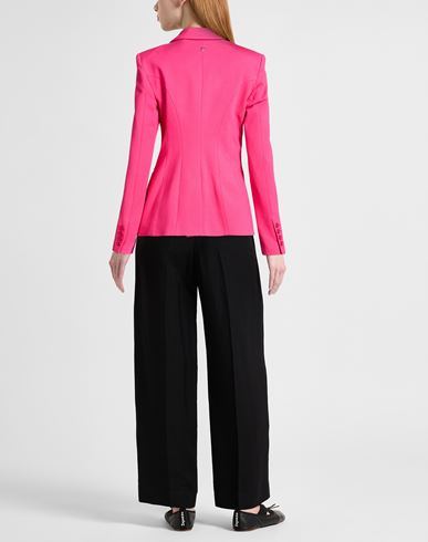 Woman Blazer Fuchsia Size 12 Viscose, Polyamide, Elastane