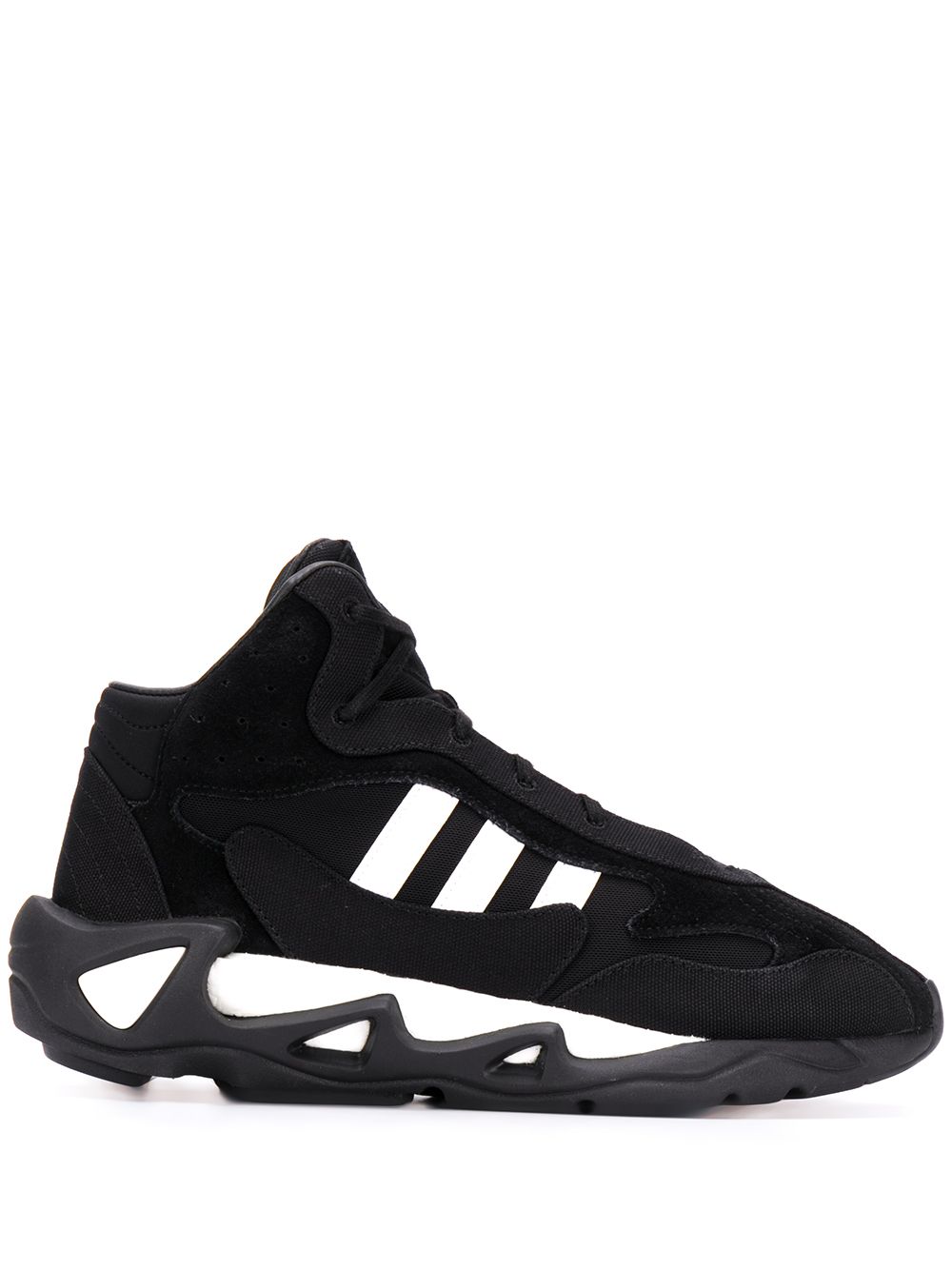 Side stripe sneakers - Black